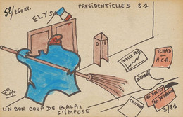 Carte Dessin Pro Socialiste . Prix Tchad R.C.A.  Chomage Diamant Giscard  Delpey De Broglie Edition Pirate 250 Ex - Political Parties & Elections