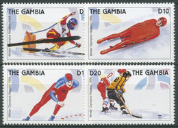 Gambia 1997 Olympische Winterspiele 1998 In Nagano 2858/61 Postfrisch - Gambia (1965-...)