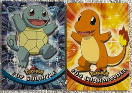 2 Cards Pokémon Topps Charmander - Squirtle Di Aa.vv.,  1999,  Topps - House, Garden, Kitchen