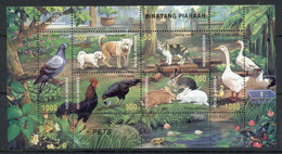 Indonesia 1999 Pets, Domesticated Animals MS MUH - Indonesia