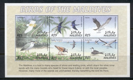 Maldive Is 2002 Birds Of The Maldives MS MUH - Maldiven (1965-...)
