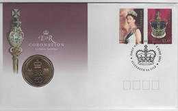 Australia -Postal Numismatic Cover  2003 Coronaton ,50c Coin, - Other - Oceania