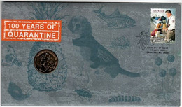 Australia -Postal Numismatic Cover  2008 100 Years Of Quarantine  $ 1.00 Coin, - Sonstige – Ozeanien