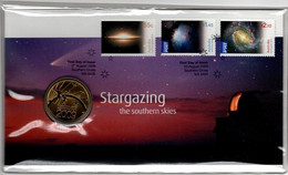 Australia -Postal Numismatic Cover  2009 Stargazing The Southern Skies  $ 1.00 Coin, - Otros – Oceanía
