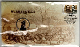 Australia -Postal Numismatic Cover  2010 Burke 7 Willss  $ 1.00 Coin - Sonstige – Ozeanien