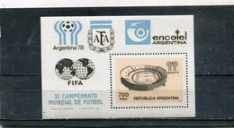 Argentine 1978 Yt 18 ** Coupe Du Monde De Football - Blokken & Velletjes