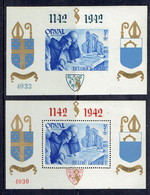 Lot De 2 Blocs Orval** MNH Numérotés 4030 & 4033 (dentelé Et Non Dentelé, Caractères Gothiques & Anglais) - Blocchi 1924 – 1960