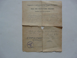 VIEUX PAPIERS - ORDRE DE REQUISITION : Troupes D'occupation - Appareil MARCONI - Mairie De LIBOURNE - Documents