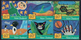 NEW ZEALAND 2002 Childrens Book Festival Block Of 6 U - Gebraucht