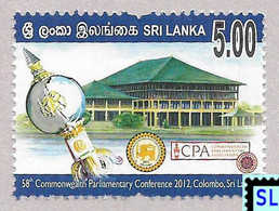 Sri Lanka Stamps 2012, 58th Commonwealth Parliamentary Conference, MNH - Sri Lanka (Ceylan) (1948-...)