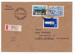 Lettre Recommandée Helsinki Finlande Finland Suomi Innsbruck Österreich - Covers & Documents