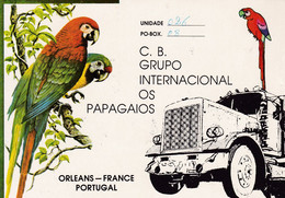 Postal  De Radio -amador- OS PAPAGAIOS -GRUPO INTERNACIONAL - Radio