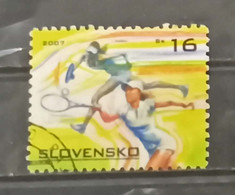 Slovakia   - 2007 -  Sports - Tennis -  Used.( D) - Used Stamps