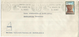 BARCELONA CC CON MAT RODILLO 1975 CAMPAÑA CONTRA EL HAMBRE - Contre La Faim