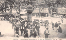 MARSEILLE - Le Cours Saint-Louis - Le Coin Des Bouquetières - Kiosque à Journaux - Précurseur Voyagé 1903 - Sonstige