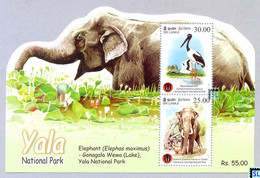 Sri Lanka Stamps 2013, Yala National Park, Elephant, MS 1 Of 3v - Sri Lanka (Ceylan) (1948-...)