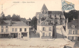 Amboise     37       Rue Et église Saint Denis     (voir Scan) - Amboise