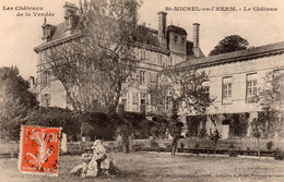 CPA   85   ST-MICHEL-EN-L'HERM---LE CHATEAU----1911 - Saint Michel En L'Herm