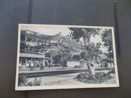 CPA 07 Ardèche Le Teil Vue Des Ruines Du Château Et De L'intérieur De La Gare - Le Teil