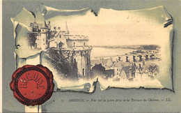 Amboise         37        Vue De La Loire Prise De La Terrasse Du Château  - Décollée -      (voir Scan) - Amboise