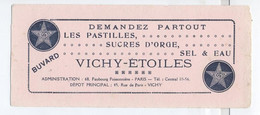 Buvard Vichy-Etoiles / Pastilles & Sucre-d'orge - Alimentaire