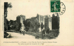 Lussac Les Châteaux * Les Piles Du Pont De L'ancien Château Féodal * Route - Lussac Les Chateaux