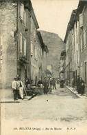 Bélesta * La Rue Du Marché * Coiffeur * Villageois - Autres & Non Classés