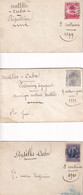 Cuba Antilles Amérique Centrale Timbres Sur Petites Enveloppes - 1882 Possession Espagnole - 1899 & 1910 République - Prefilatelia