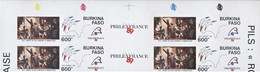 BURKINA FASO    NEUF     PHILEXFRANCE  1989     BICENTENAIRE DE LA REVOLUTION FRANCAISE  (bloc De 4 Timbres) IMPERF - Burkina Faso (1984-...)