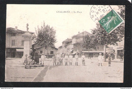 CPA 01 CHALAMONT-La Place F.VIALATTE PHOT OYONNAX RARE MORE FRANCE FOR SALE @1 EURO OR LESS - Zonder Classificatie