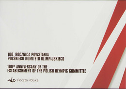 POLAND 2019 Souvenir Booklet / Polish Olympic Committee, Athletes, Stadium, Sport / With Stamp MNH**FV - Cuadernillos
