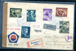 Slovakia  1944 Register Cover To Bratislava Oslo 11265 - Storia Postale
