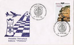 41447. Carta NECOCHEA (Argentina) 1999. Scouts, Campamento Nacional  Patrullas Afates - Lettres & Documents