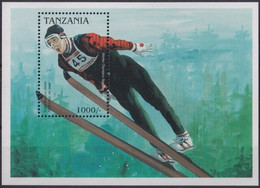 F-EX28002 TANZANIA MNH 1997 WINTER OLYMPIC NAGANO SKIING SKATING SKI JUMP. - Invierno 1998: Nagano