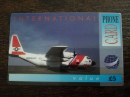GREAT BRITAIN   5 POUND   COAST GUARD AIRPLANE   PREPAID      **6115** - [10] Collections