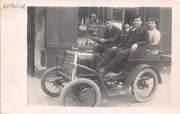 Amboise  Attribué A :       37        Automobile Renault ? Quai  Charles Guinot  N°430  Carte Photo      (voir Scan) - Amboise