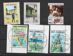 95714) SAN MARINO-LOTTO FRANCOBOLLI 1990-SERIE COMPLETE - USATE - Used Stamps