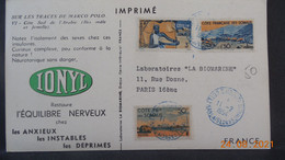 Carte De 1954 à Destination De Paris - Lettres & Documents