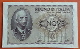 Cinque Lire - 1940 - Italia – 5 Lire