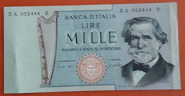 Mille Lire Verdi - 25/03/69 - 1000 Lire