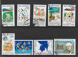 95723) SAN MARINO-LOTTO FRANCOBOLLI --1993 -SERIE COMPLETE- USATE - Used Stamps