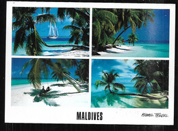 Cpm St005471 Maldives , 4 Vues Sur Carte - Maldive