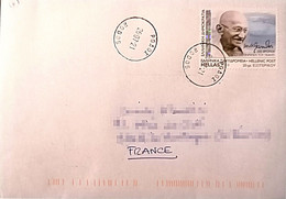 GREECE GRECE 2021 Cover Gandhi Rhodes 2019 France - Briefe U. Dokumente