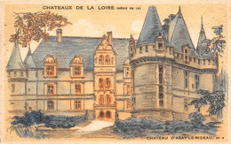 Azay-le-Rideau      37         Le  Château  Dessin.     Publicité  Crème Express Jux      (voir Scan) - Azay-le-Rideau