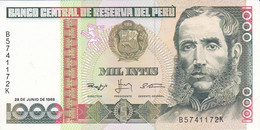 BILLETE DE PERU DE 1000 INTIS DEL AÑO 1988 SIN CIRCULAR (UNCIRCULATED) (BANKNOTE) - Pérou