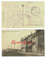 Bataillon Allemand Feldpost Briefstempel Feldpostkarte Cachet Kraftwagenpark Der Marine 1917 Zeebrugge Tramway Tram - Armée Allemande