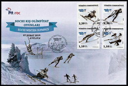 2014 Turkey Winter Olympic Games In Sochi FDC - Winter 2014: Sochi