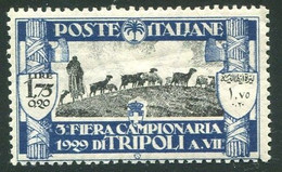 LIBIA 1929 3° FIERA DI TRIPOLI 1,75 C. + 20 C.  ** MNH - Libia