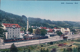 Cossonay Gare VD, Chemin De Fer, Train à Vapeur En Gare De Penthalaz - Cossonay (599) - Cossonay