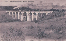 Allaman VD, Chemin De Fer, Train à Vapeur Sur Le Viaduc D'Allaman (8.7.1913) - Allaman